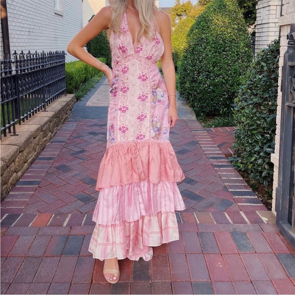 LOVESHACKFANCY Silk Dress Founder Favorite - Picture 2 of 3